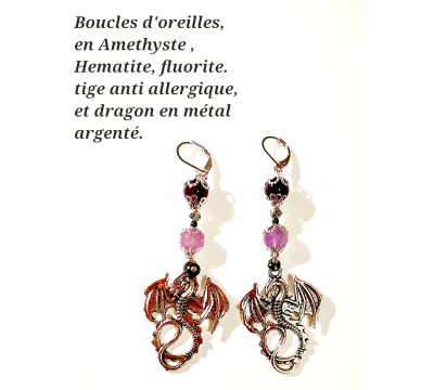 Boucles d'Oreilles Dragon