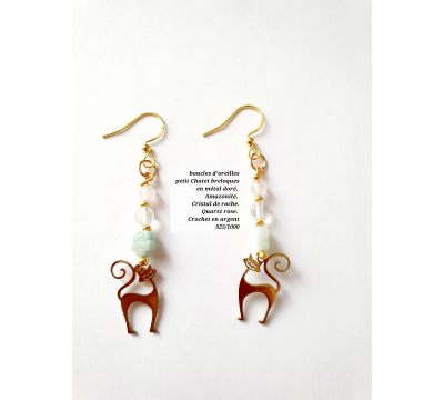 Boucles d'Oreilles Chat...