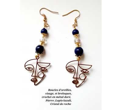Boucles d'Oreilles Visage