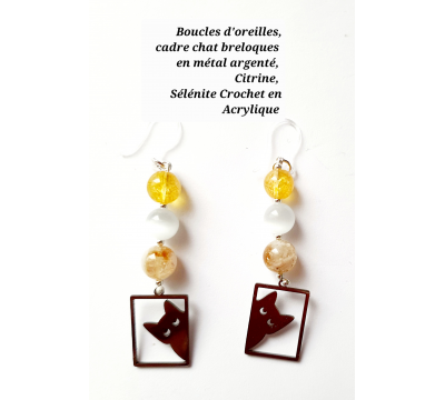 Boucles d'Oreilles Chat...