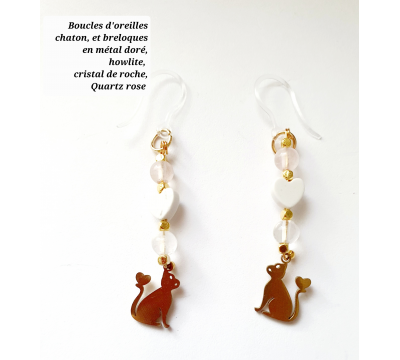 Boucles d'Oreilles Chat...
