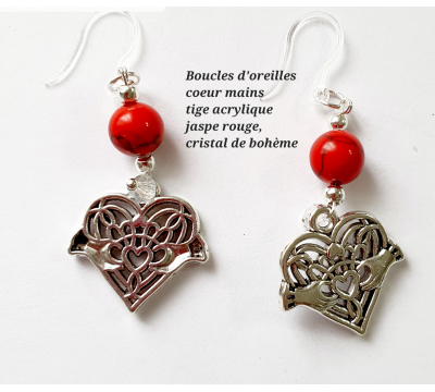Boucles d'Oreilles Coeur