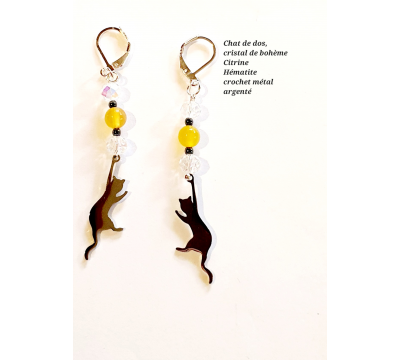 Boucles d'Oreilles Chat qui...