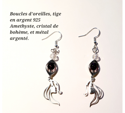 Boucles d'Oreilles Visage...